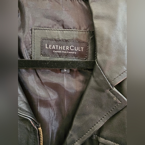 LeatherCult Elvis black leather jacket - Picture 3 of 6